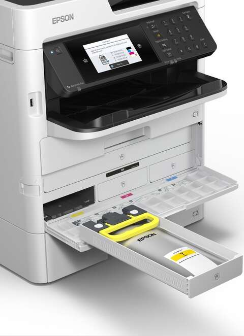 БФП ink color A4 Epson WorkForce Pro WF-C579RDWF 34_34 ppm Fax DADF Duplex PCL USB Ethernet Wi-Fi 4 inks Pigment (C11CG77401BU)