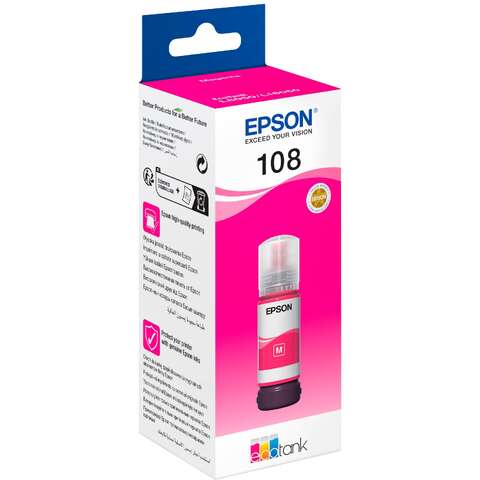 Epson Контейнер c чернилами 108 EcoTank L8050/L18050 magenta