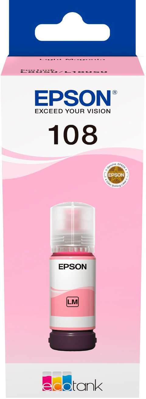 Epson Контейнер з чорнилом 108 EcoTank L8050/L18050 light magenta