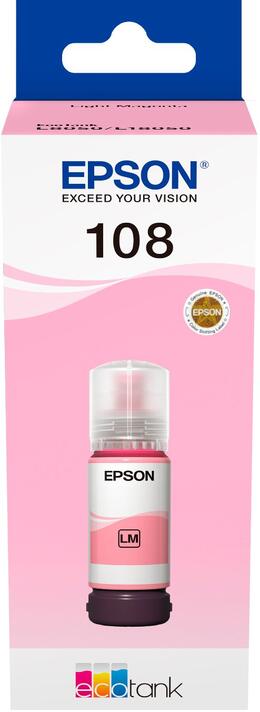 Epson Контейнер c чернилами 108 EcoTank L8050/L18050 light magenta