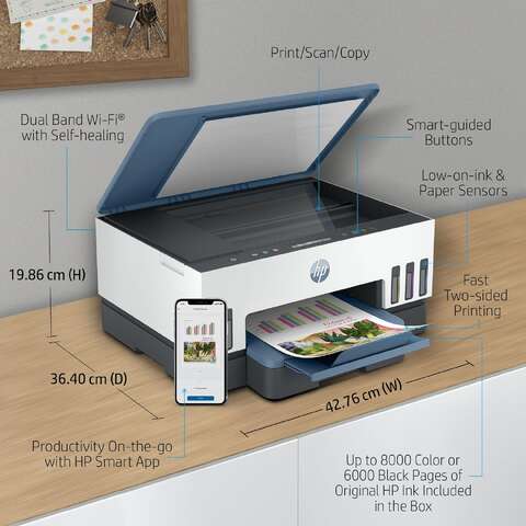 МФУ A4 HP Smart Tank 725 c Wi-Fi