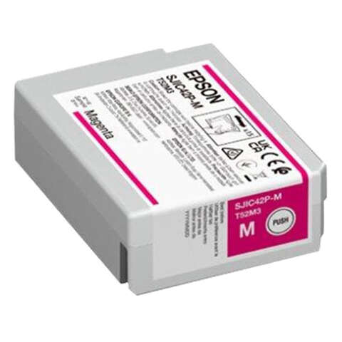 Картридж струйный Epson SJIC42P ColorWorks C4000e BK Magenta