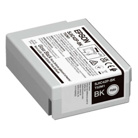 Картридж струйный Epson SJIC42P ColorWorks C4000e BK Black