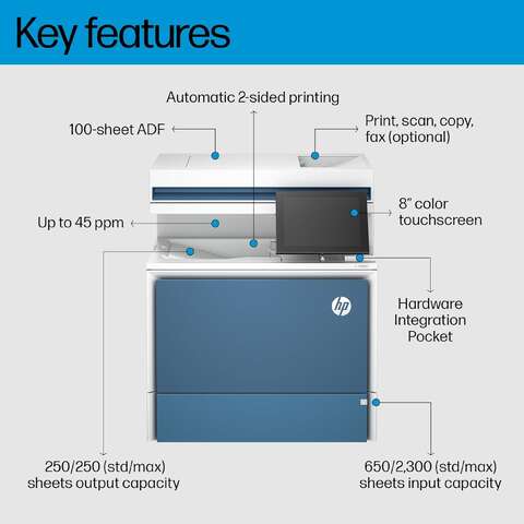 МФУ А4 цв. HP Color LJ Enterprise 5800dn (6QN29A) 