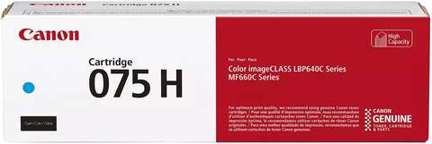 Картридж Canon 075H MF664Cdw/MF667Cdw/LBP646Cdw/LBP647Cdw Cyan (2500 стор.)
