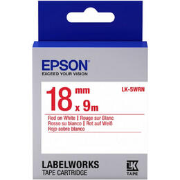 Картридж с лентой Epson LK5WRN принтеров LW-400/400VP/700 Std Red/Wht 18mm/9m