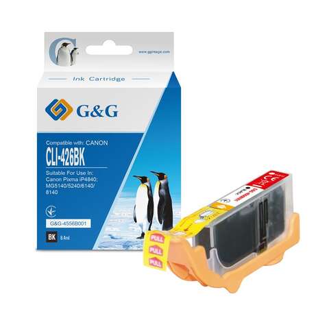 Картридж G&G для Canon CLI-426Bk PIXMA iP4840; MG5140/5240/6140/8140 Black (3100стр) ( G&G-4556B001)