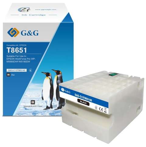 Картридж G&G для Epson WF-M5190/WF-M5690 black (10 000 стр) ( G&G-C13T865140)