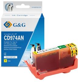 Картридж G&G до HP Officejet 6000/6000Wireless/6500/6500Wireless/6500APlus/6500A/7000/7500A Yellow (G&G-CD974AE)