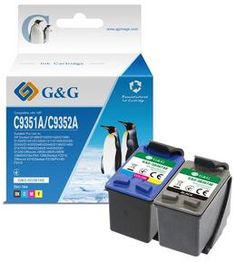 Картридж G&G для HP No.21/22 DJ3920/3940, PSC1410 Black/Tri-color Combo Pack ( G&G-SD367AE)