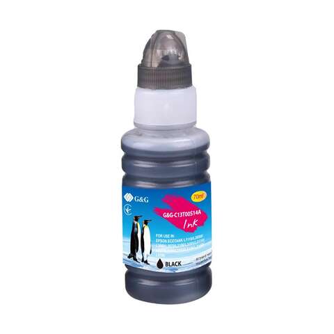 Контейнер с чернилами G&G для Epson L3100, L3101, L3110, L3150, L3151, L1110, L3156, L3160, L5190 black ( G&G-C13T00S14A)