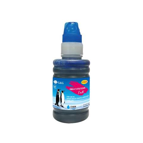 Контейнер з чорнилом G&G до Epson L800 cyan (G&G-C13T67324A)