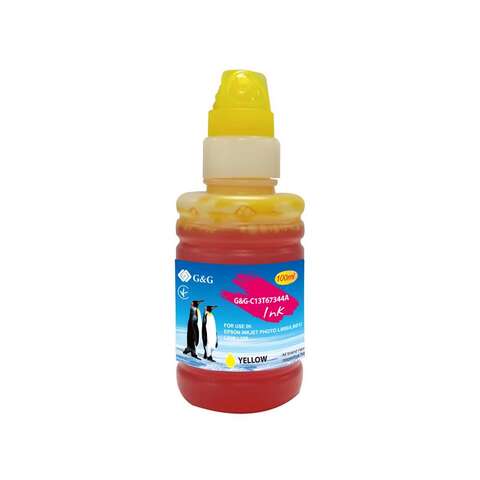 Контейнер з чорнилом G&G до Epson L800 yellow (G&G-C13T67344A)