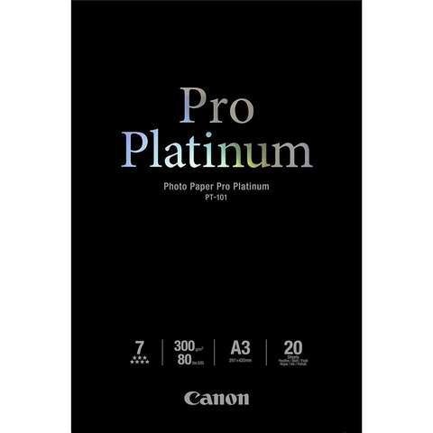 Бумага Canon A3 Pro Platinum Photo Paper PT-101, 20 л. (2768B017)