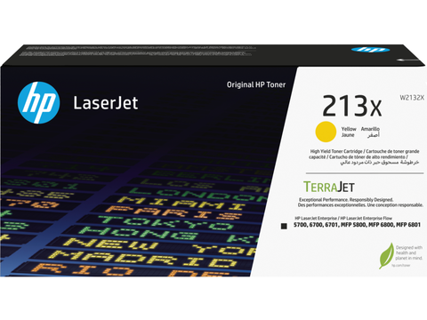 Картридж HP CLJ 213X Yellow (W2132X, 6000 стр., оригинальный)