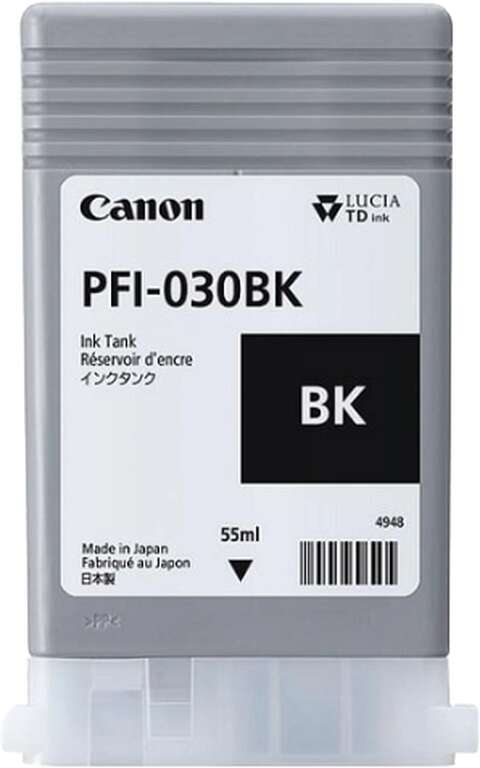 Картридж Canon PFI-030 Bk Black 55 мл для плоттера TM-240/TM-340 (3489C001)