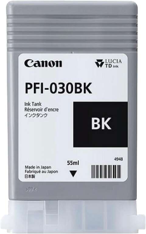 Картридж Canon PFI-030 Bk Black 55 мл для плоттера TM-240/TM-340 (3489C001)