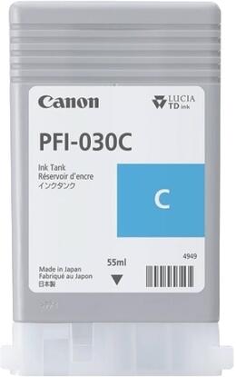 Картридж Canon PFI-030C Cyan 55 мл для плоттера TM-240/ TM-340 (3490C001)