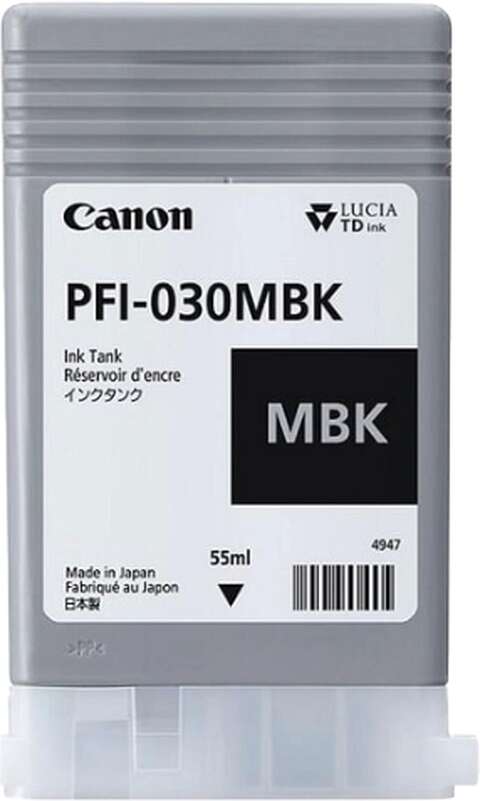 Картридж Canon PFI-030 MBk Matte Black 55 мл для плоттера TM-240/ TM-340 :: 3488C001