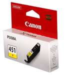 Картридж Canon CLI-451Y (Yellow) PIXMA MG5440/MG6340 (6526B001)