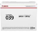 Картридж Canon 039 LBP351/352 Black (11000 стр) (0287C001)