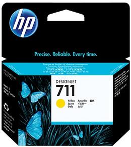 Картридж HP No.711 DesignJet T120/T125/T130/T520 Yellow (CZ132A)