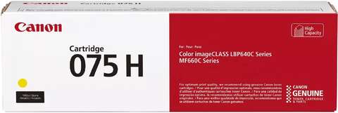 Картридж Canon 075H MF664Cdw/MF667Cdw/LBP646Cdw/LBP647Cdw Yellow (2500 стор.)