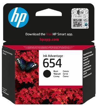 Картридж із друкуючою головкою струменевий HP No.654 DJ IA 2976/4376/6575 Black